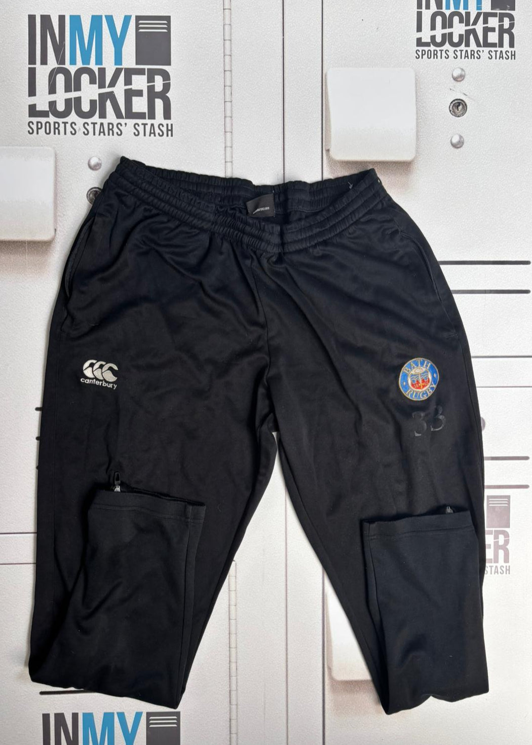 Beno Obano - Bath Rugby Numbered Gym Joggers [Black]