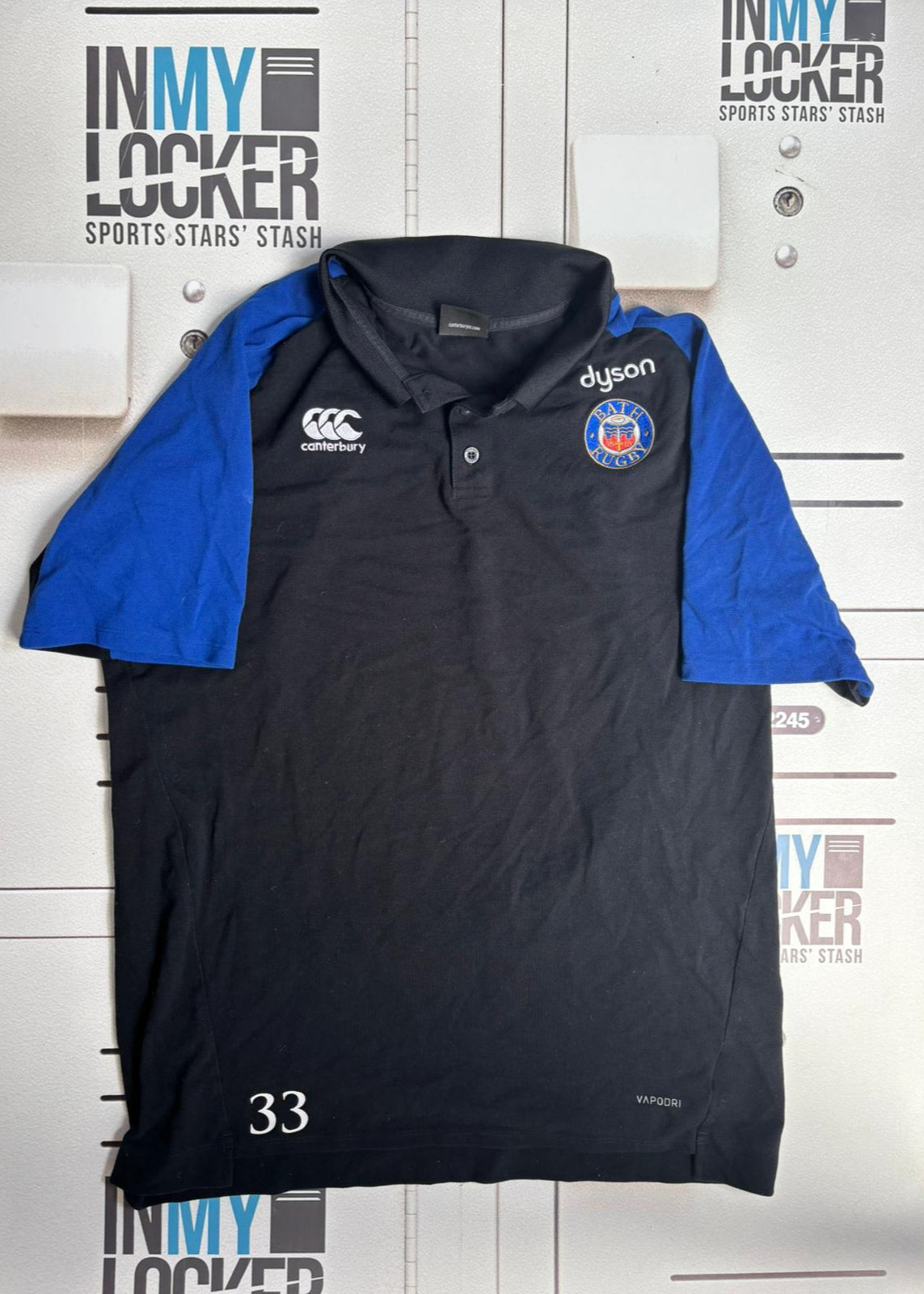 Beno Obano - Bath Rugby Numbered Polo Shirt [Black]