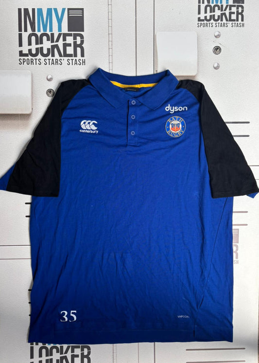 Beno Obano - Bath Rugby Numbered Lightweight Polo Shirt [Blue]