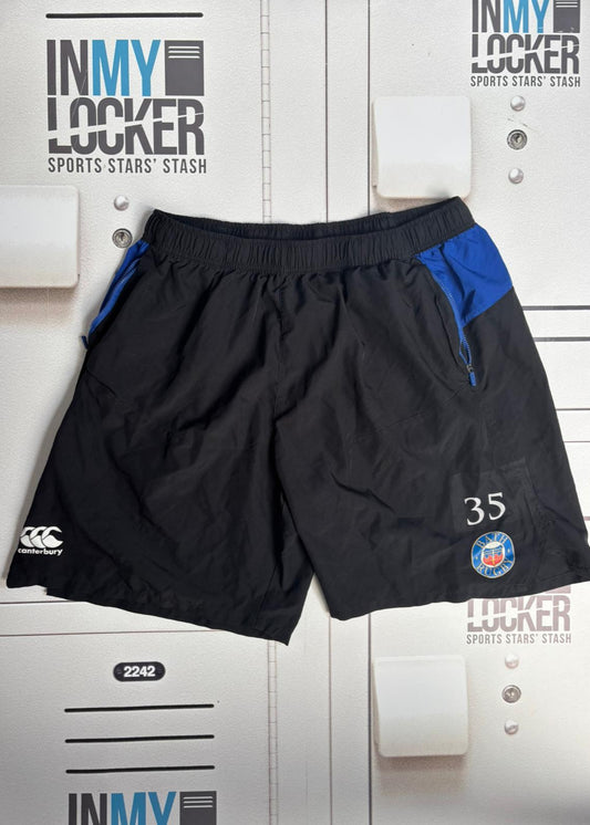 Beno Obano - Bath Rugby Numbered Gym Shorts [Black]