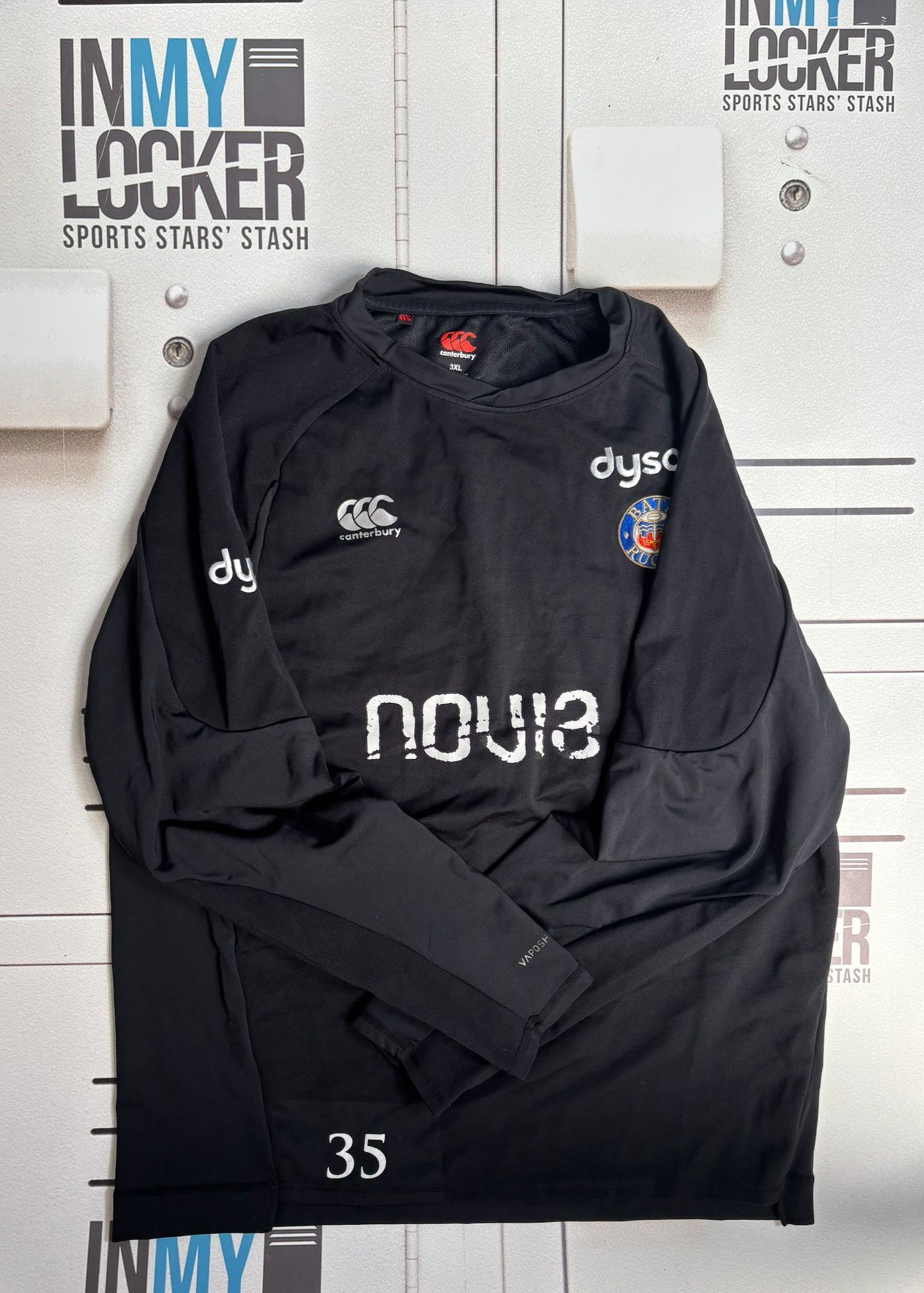 Beno Obano - Bath Rugby Numbered Waterproof Training Top [Black]