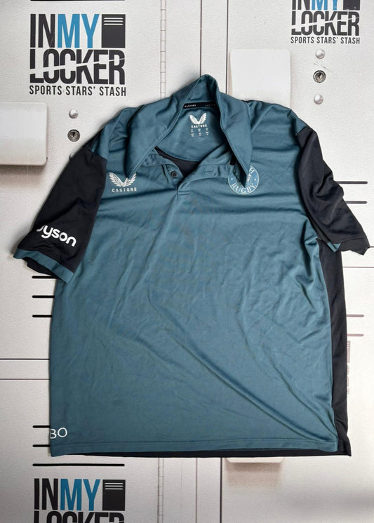 Beno Obano - Bath Rugby Initialled Lightweight Polo Shirt [Blue]