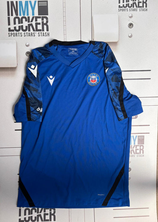 Beno Obano - Bath Rugby Patterned Gym Shirt [Blue]