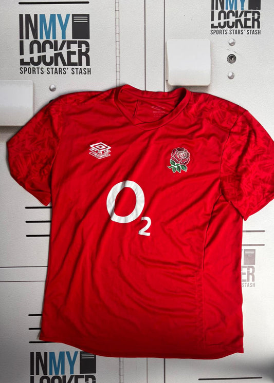 Beno Obano - England Rugby Gym Shirt [Red]