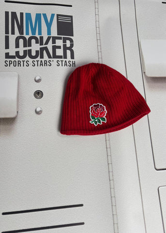 Marcus Watson - England Rugby Reversible Beanie (Red & Black)
