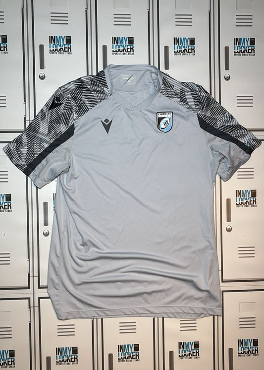 Ben Donnell - Macron Cardiff Rugby Gym T-Shirt [Grey]