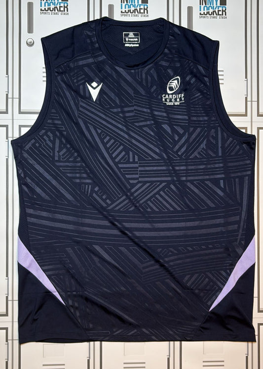 Ben Donnell - Macron Cardiff Rugby Gym Vest [Black]