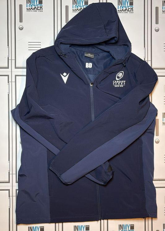 Ben Donnell - Macron Cardiff Rugby Soft Shell Jacket Initialled BD [Navy]