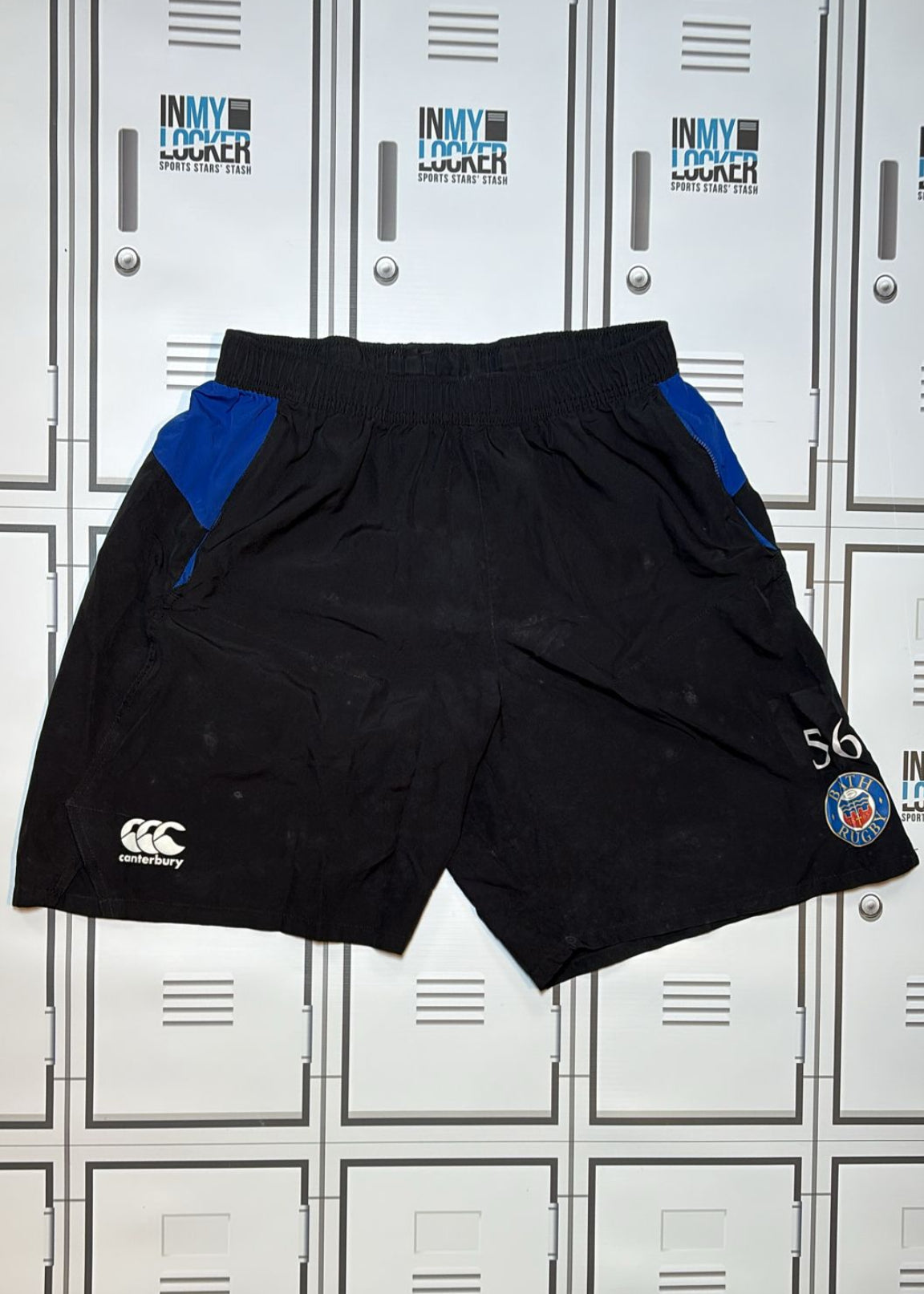 Ben Spencer - Bath Rugby Canterbury Gym Shorts Numbered 56 [Black]