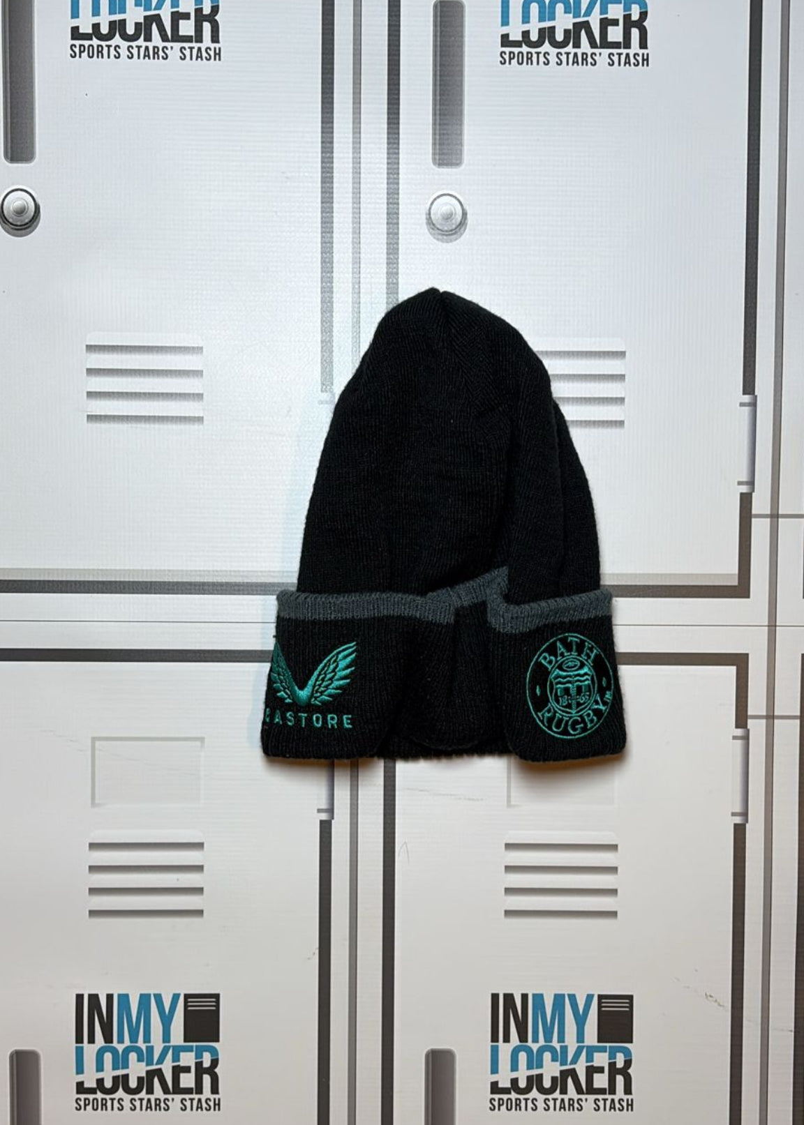 Ben Spencer - Bath Rugby Castore Beanie Hat Initalled BS [Black]