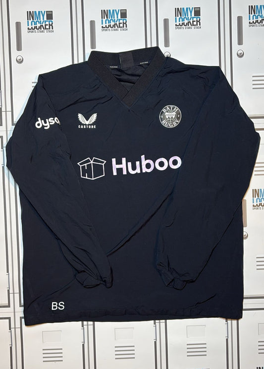 Ben Spencer - Bath Rugby Castore Drill Top Initialled BS [Black]