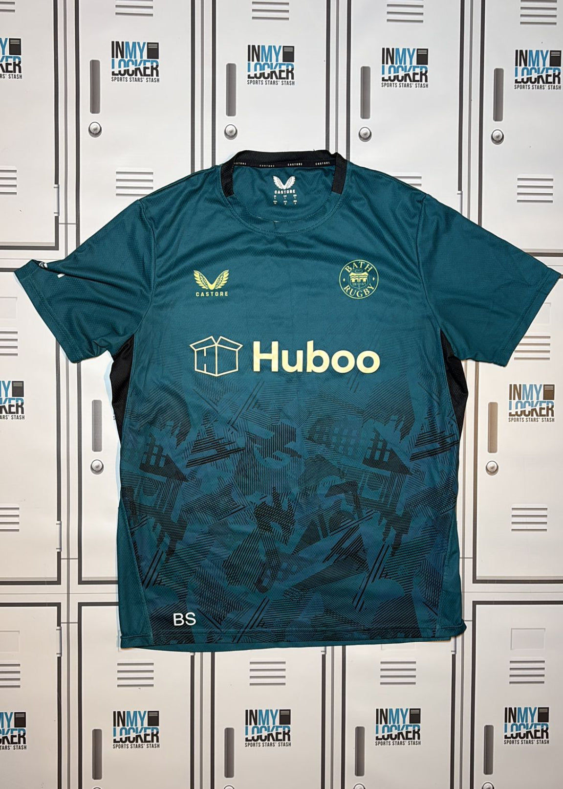 Ben Spencer - Bath Rugby Castore Gym T-Shirt Initialled BS [Green]