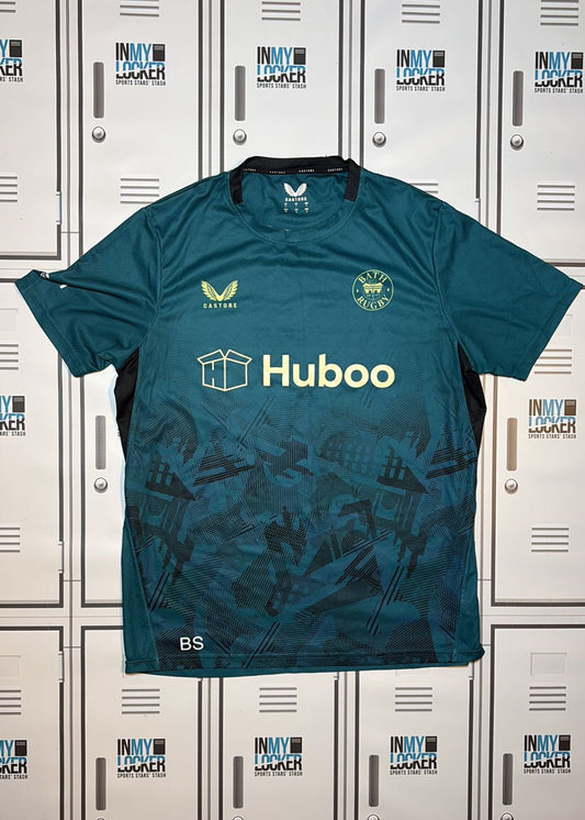 Ben Spencer - Bath Rugby Castore Gym T-Shirt Initialled BS [Green]