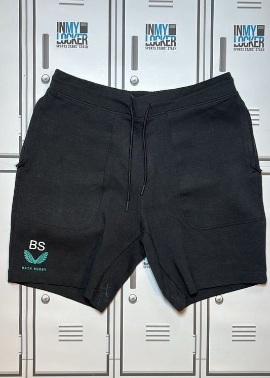 Ben Spencer - Bath Rugby Castore Jogger Shorts Initialled BS [Black]
