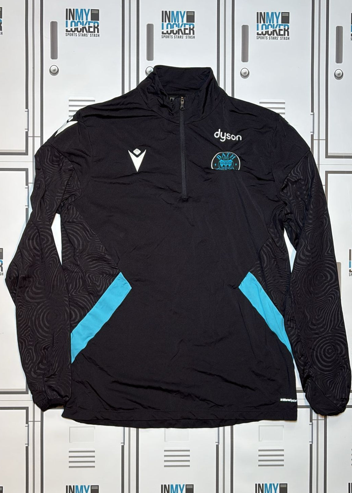 Ben Spencer - Bath Rugby Macron 1/4 Zip Training Top [Black]