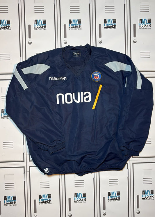 Ben Spencer - Bath Rugby Macron Drill Top Numbered 30 [Navy]