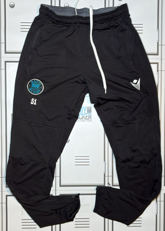 Ben Spencer - Bath Rugby Macron Drill Trousers Numbererd 51 [Black]