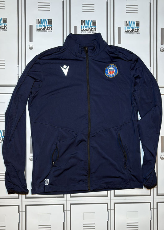 Ben Spencer - Bath Rugby Macron Full Zip Training Top Numbered 30 [Navy]