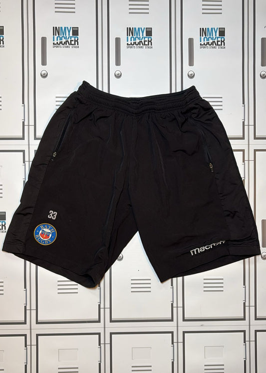 Ben Spencer - Bath Rugby Macron Gym Shorts Numbered 33 [Black]