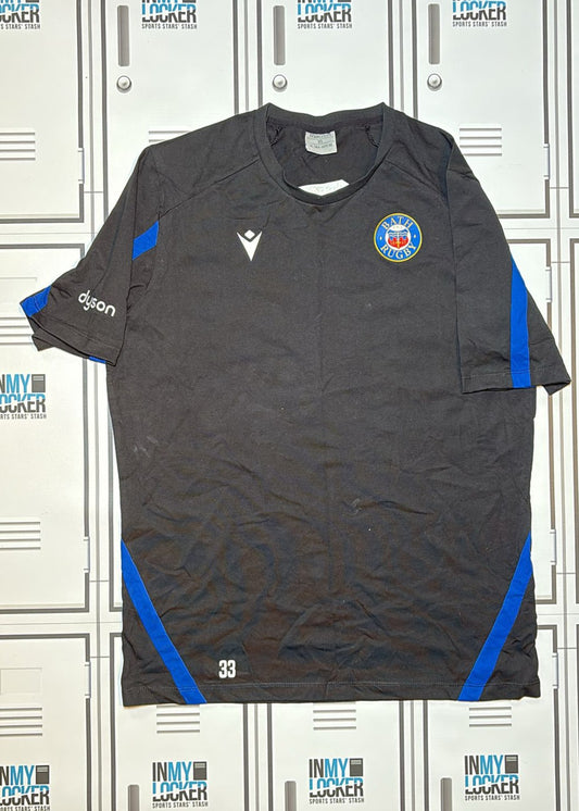 Ben Spencer - Bath Rugby Macron Leisure T-Shirt Numbered 33 [Black]
