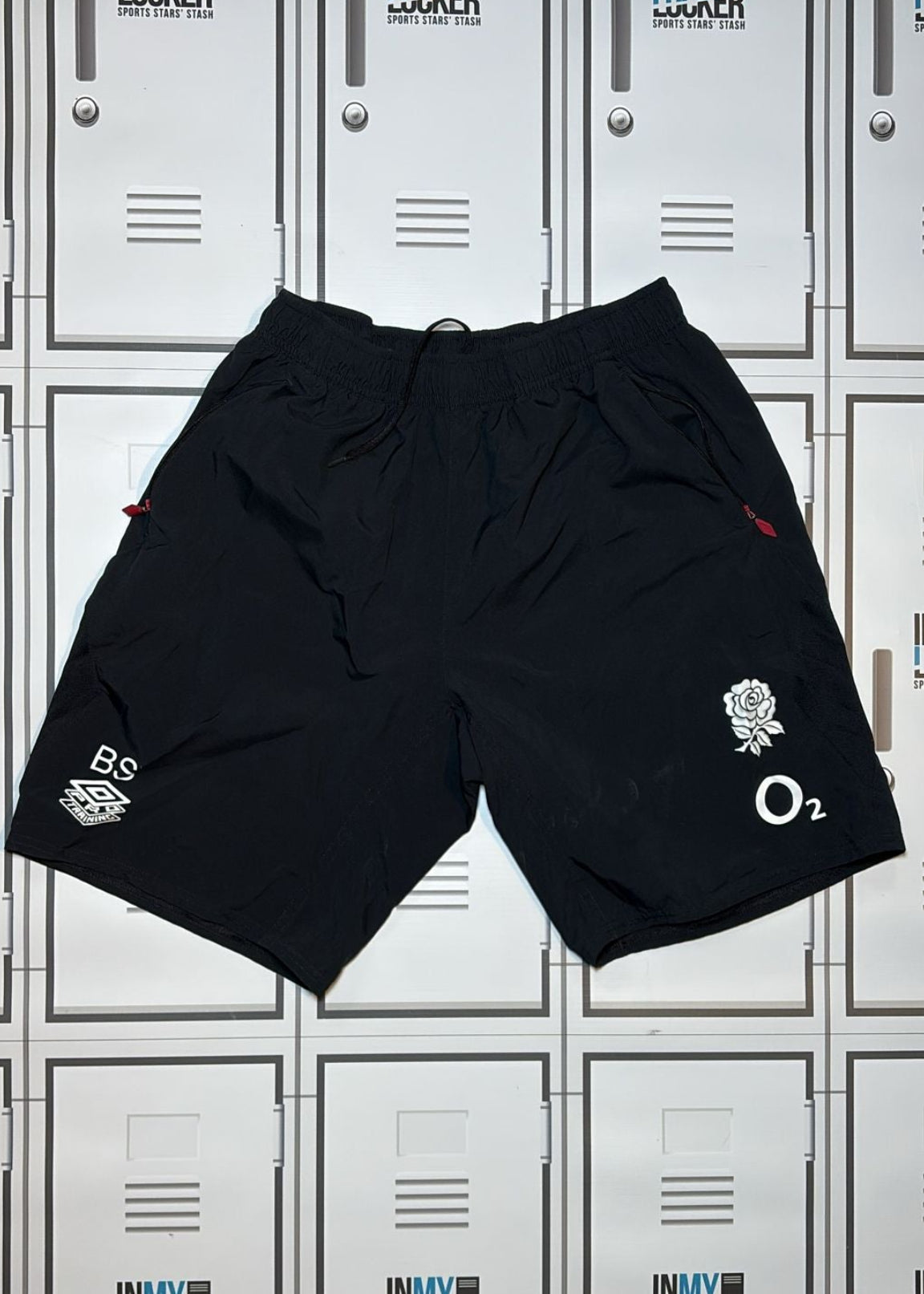 Ben Spencer - England Rugby Gym Shorts Initialled BS [Black]