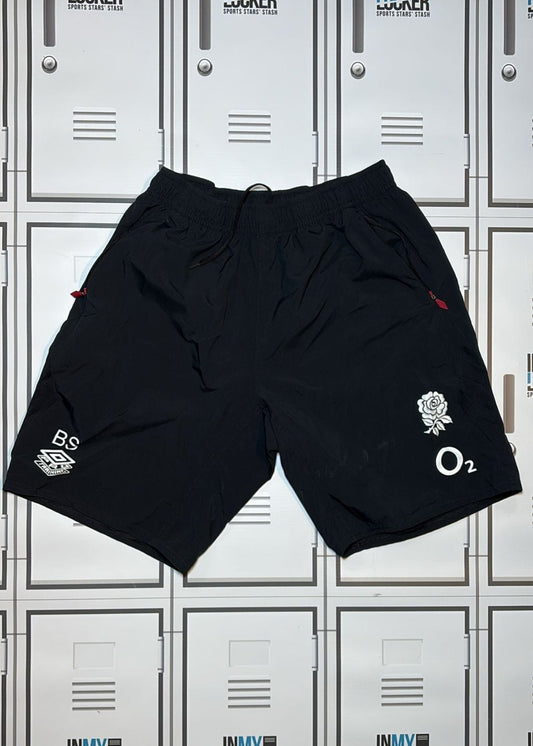 Ben Spencer - England Rugby Gym Shorts Initialled BS [Black]