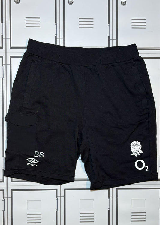 Ben Spencer - England Rugby Knit Shorts Initialled BS [Black]