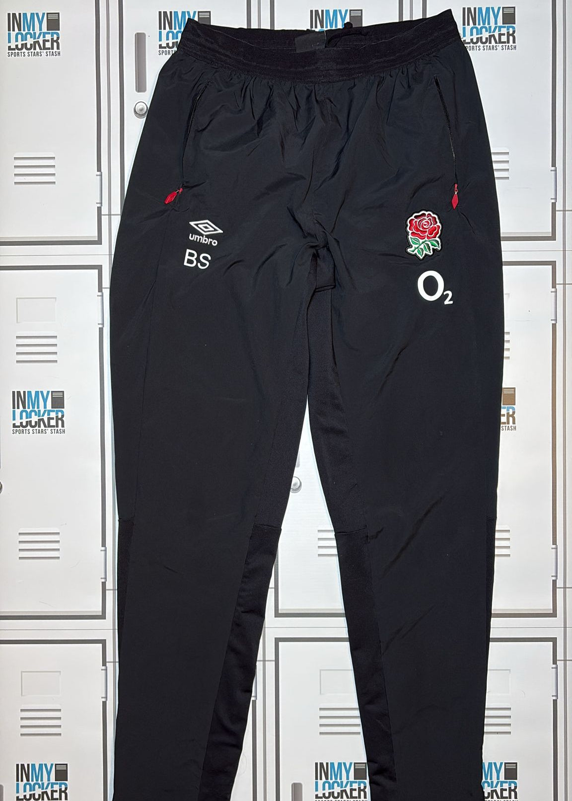 Ben Spencer - England Rugby Presentation Trousers Initialled BS [Black]
