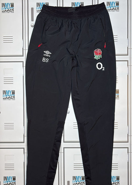 Ben Spencer - England Rugby Presentation Trousers Initialled BS [Black]