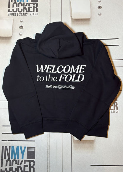 England Rugby Womens FOLD Hoodie [Black]