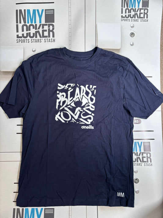 Max Malins - Bristol Bears Initialled 'Bears' Patterned Leisure T-Shirt [Navy]