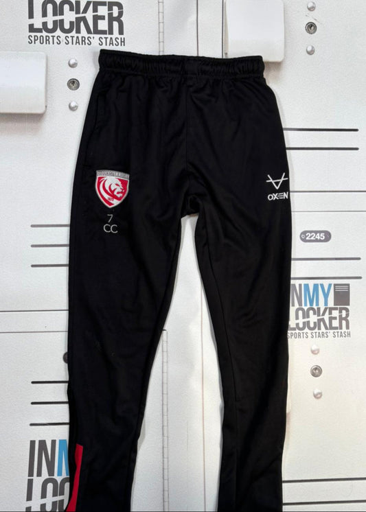 Charlie Chapman - Initialled Gloucester Rugby Gym Joggers [Black]