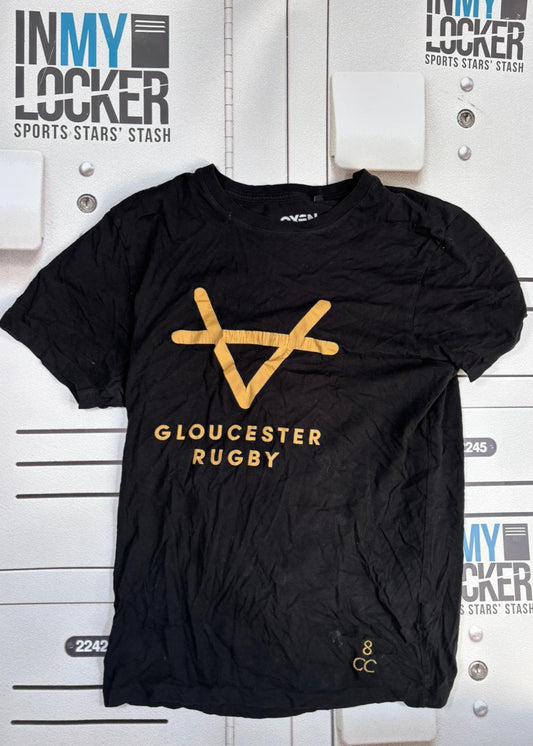 Charlie Chapman - Gloucester Rugby Oxen Gold Leisure T-Shirt [Black & Gold]