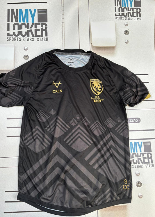 Charlie Chapman - Gloucester Rugby 150th Anniversary Gym Shirt [Black & Gold]