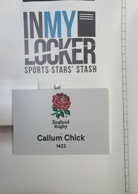 England Rugby - Callum Chick Changing Room Name Plate [White]