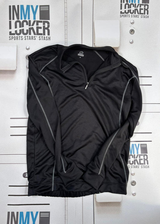 Charlie Chapman - Rhino Lightweight 1/4 Zip Gym Jacket [Black]