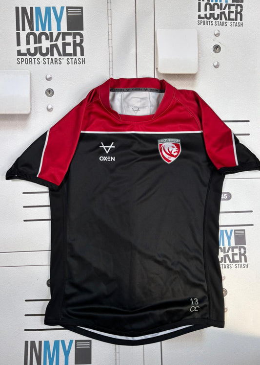 Charlie Chapman - Gloucester Rugby Initialled Training Shirt [Black & Red]