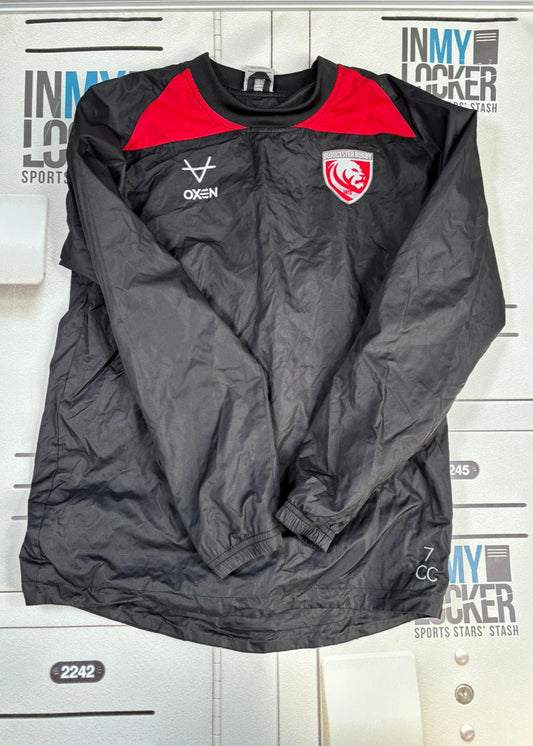 Charlie Chapman - Gloucester Rugby Waterproof Training Shirt [Black & Red]