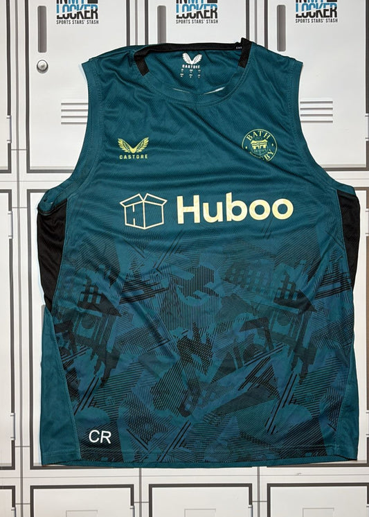 Cameron Redpath - Bath Rugby Castore Gym Vest Initialled CR [Green]