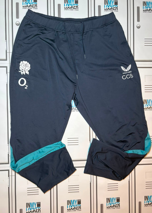 Chandler Cunningham-South - England Rugby Castore Contact Drill Trousers Initialled CCS [Navy]