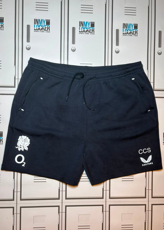Chandler Cunningham-South - England Rugby Castore Knit Shorts Initialled CCS [Navy]