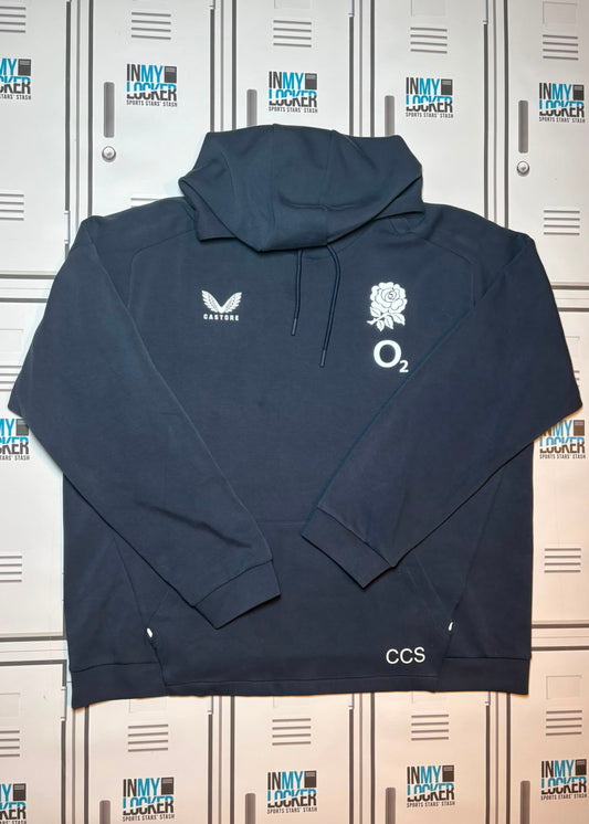Chandler Cunningham-South - England Rugby Castore Presentation Hoodie Initialled CCS [Navy]