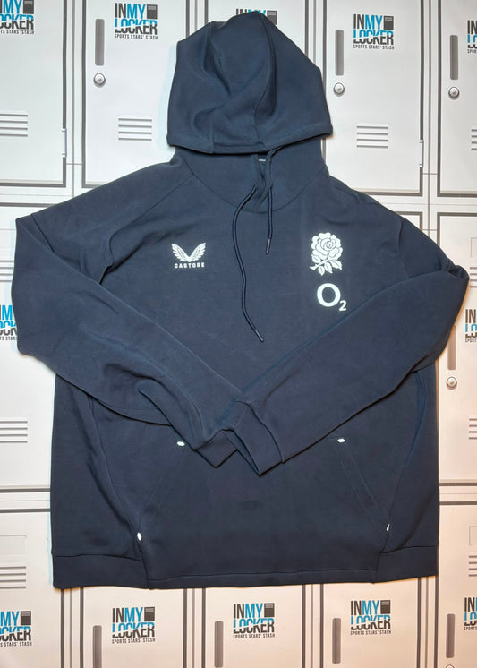 Chandler Cunningham-South - England Rugby Castore Presentation Hoodie [Navy]