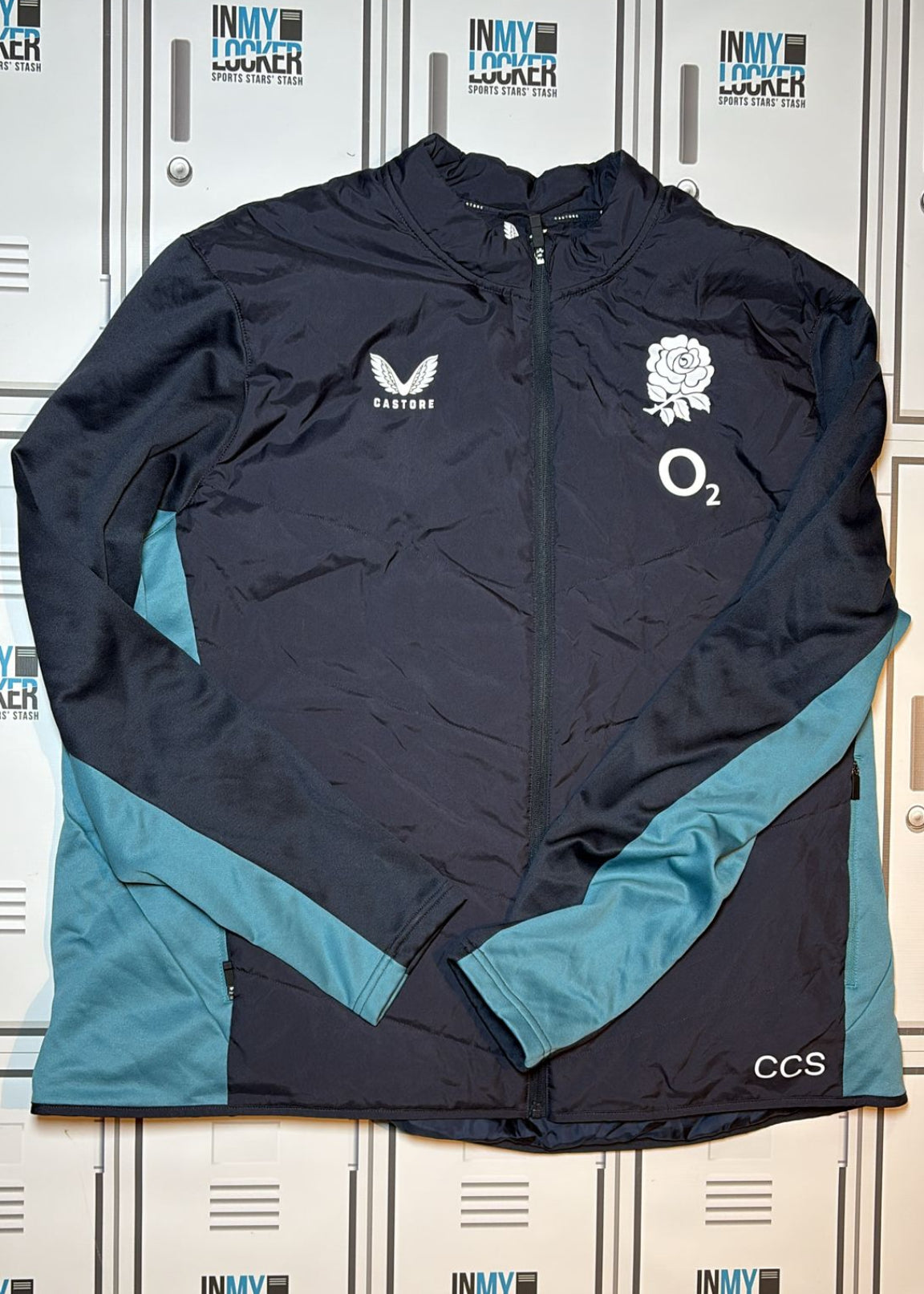 Chandler Cunningham-South - England Rugby Castore Thermal Jacket Initialled CCS [Navy]