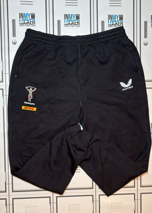 Chandler Cunningham-South - Harlequins Castore Tracksuit Bottoms [Black]