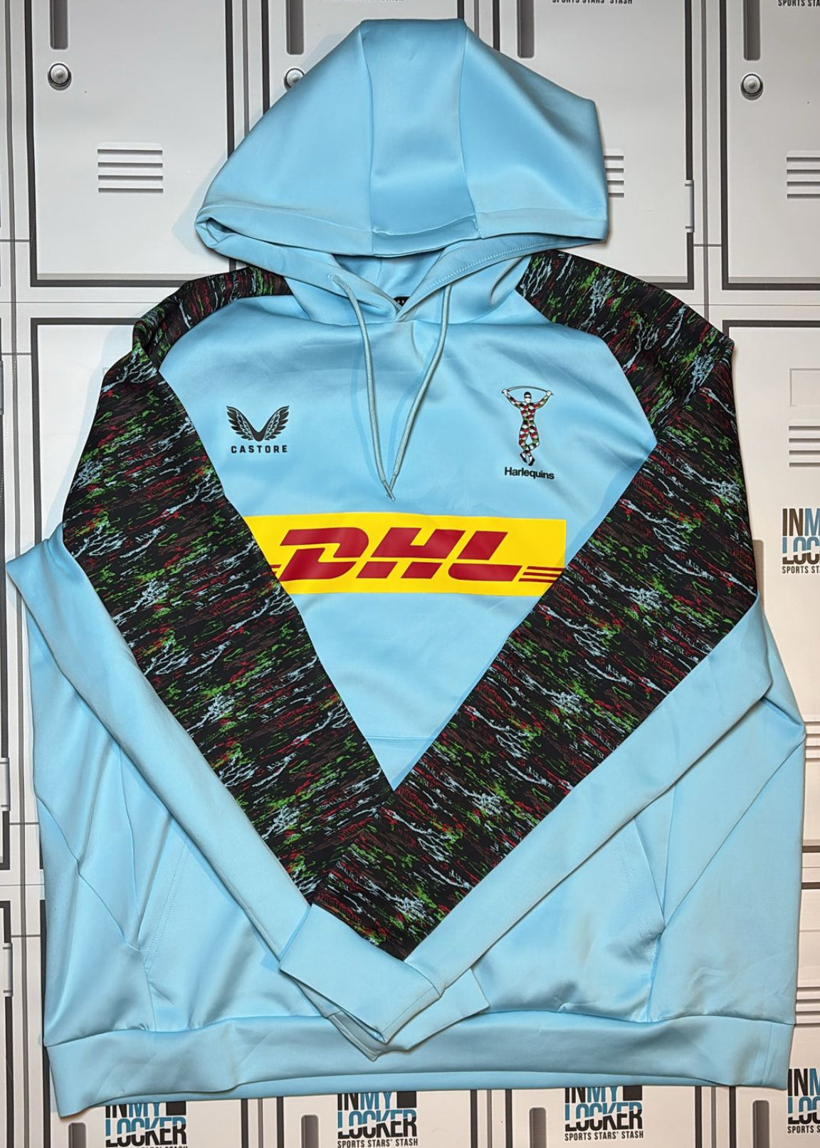 Chandler Cunningham-South - Harlequins Castore Training Hoodie [Light Blue]