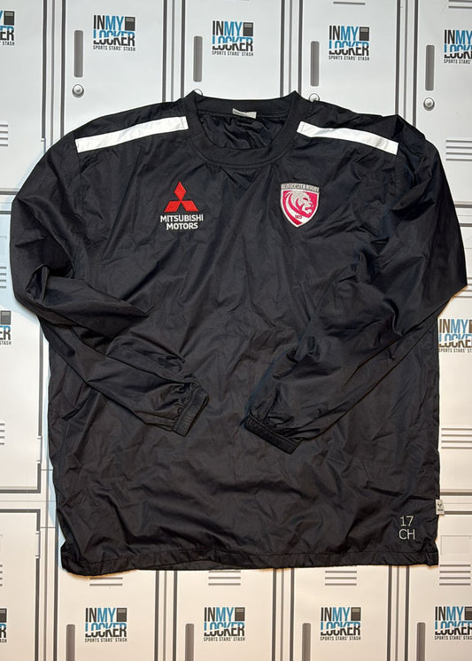 Chris Harris - Gloucester Rugby Oxen Contact Drill Top Initialled CH and Numbered 17 [Black]