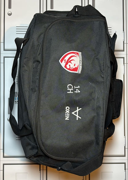 Chris Harris - Gloucester Rugby Oxen Medium Holdall Initialled CH [Black]