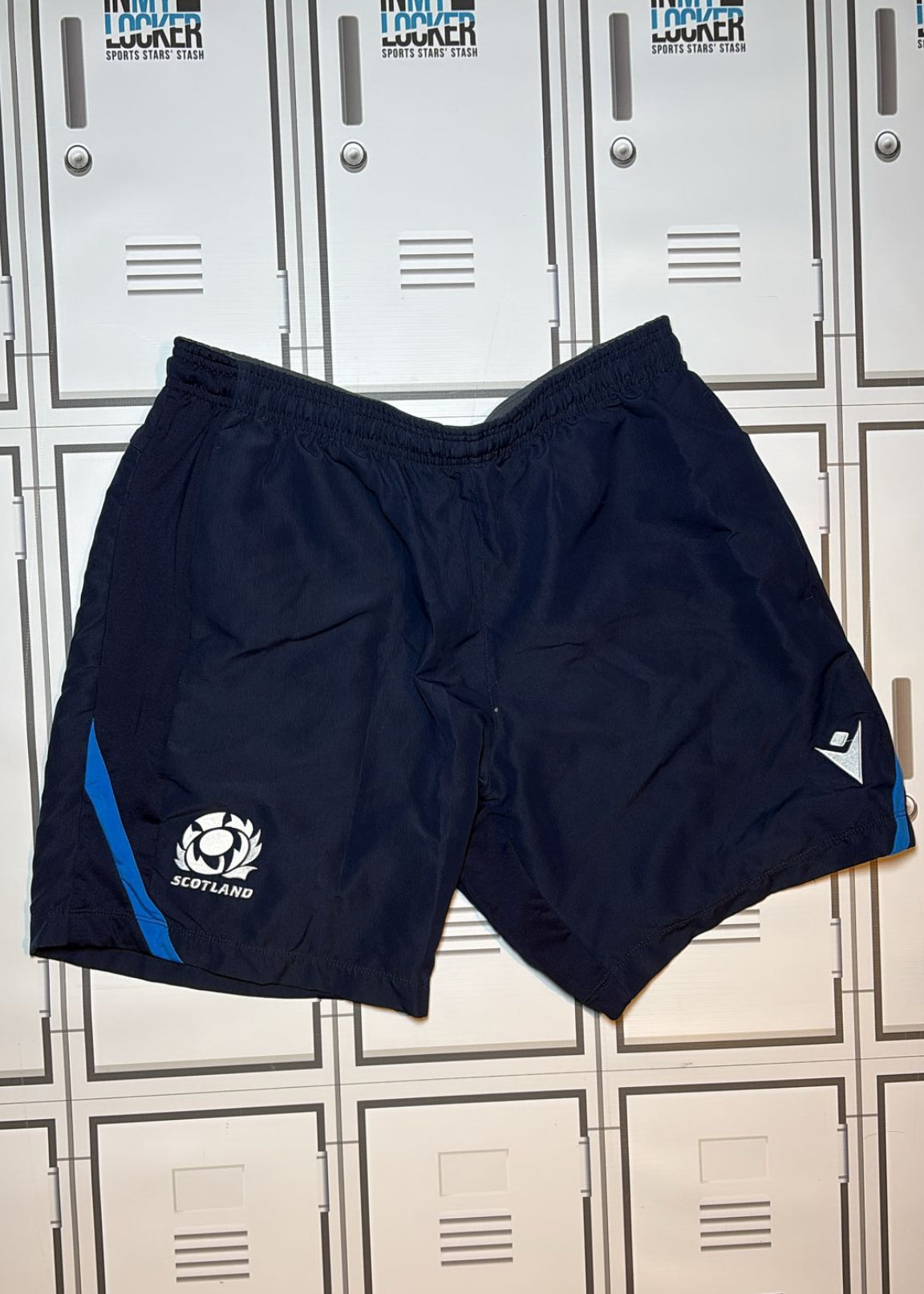Chris Harris - Scotland Rugby Macron Gym Shorts [Navy]
