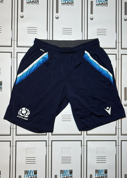 Chris Harris - Scotland Rugby Macron Gym Shorts [Navy]